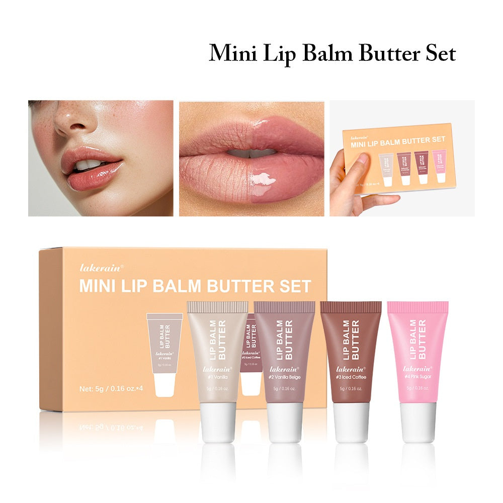 Mini Lip Balm Butter Set – Moisturizing Lip Care (4pcs Set)