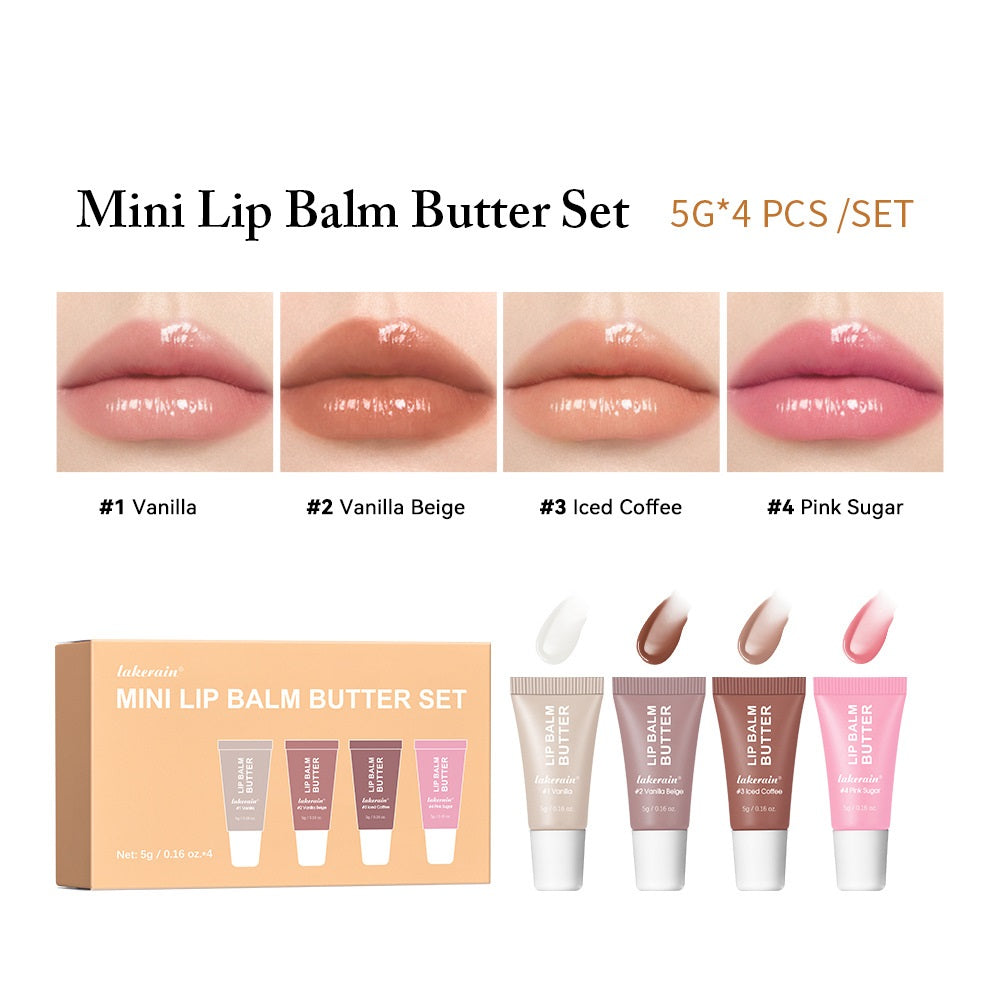 Mini Lip Balm Butter Set – Moisturizing Lip Care (4pcs Set)